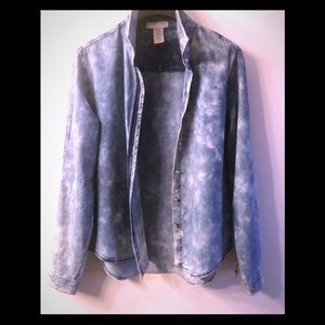 100% Cotton Blouse  Faded  Size L! Excellent !!